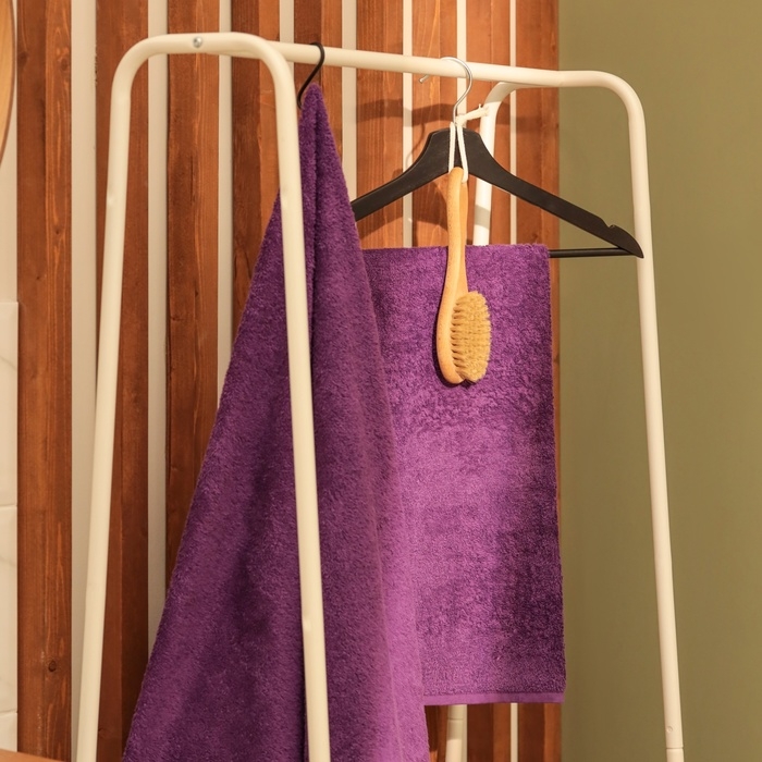 Полотенце махровое Этель «Терри» 50x90 см, сирень Полотенце махровое Этель «Терри» 50x90 см, сирень