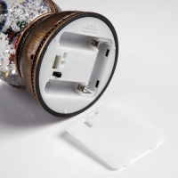 Светодиодная фигура &laquo;Фонарь со снеговиком&raquo; 11 &times; 19 &times; 11 см, пластик, батарейки ААх3 (не в комплекте), USB, свечение тёплое белое