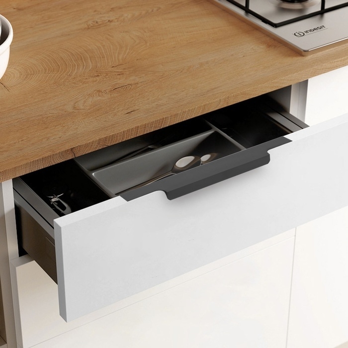 Ручка торцевая CAPPIO RP100BL, L=300 мм, цвет черный Ручка торцевая CAPPIO RP100BL, L=300 мм, цвет черный