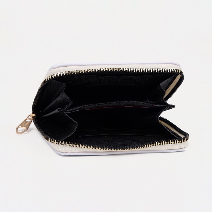 Кошелёк на молнии &laquo;Выбражулька&raquo;, цвет белый