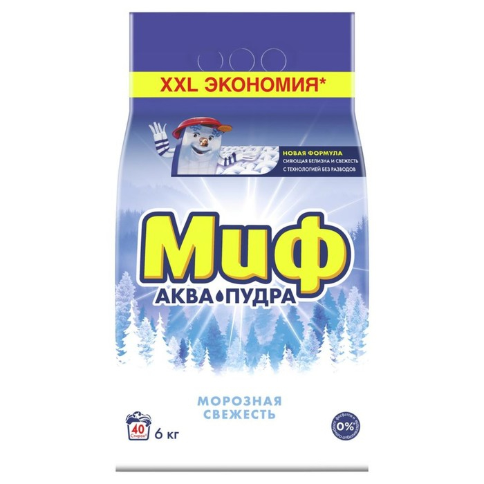 Стиральный порошок Миф Стиральный порошок Миф "Морозная свежесть", автомат, 6 кг