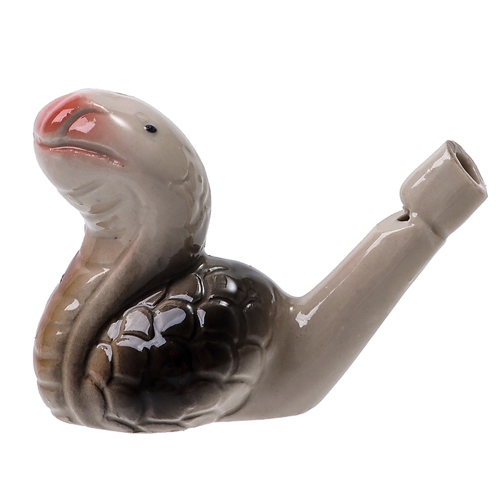 Свистулька керамическая &laquo;Чёрная змея&raquo;, 3,5 &times; 7,5 &times; 5,5 см