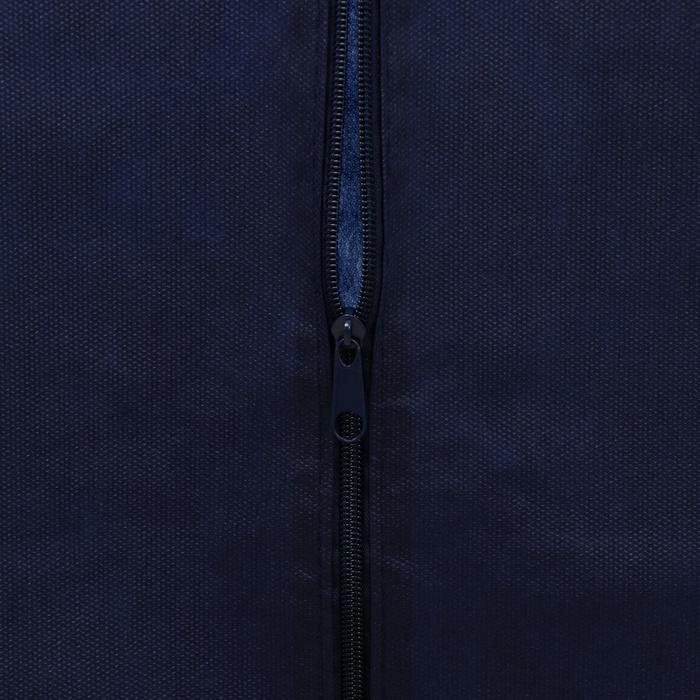 Чехол для одежды с окном, 60&times;100 см, спанбонд, цвет синий