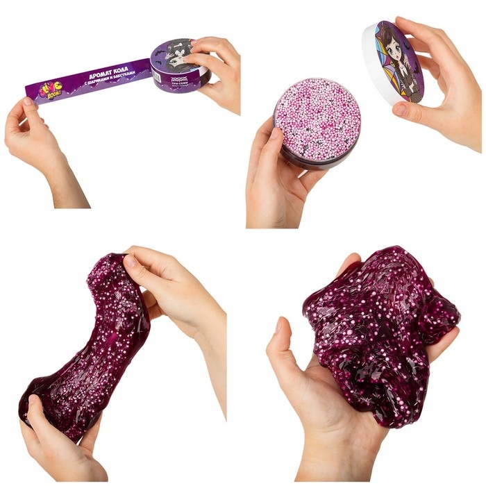 Набор слаймов макси &laquo;Slime boom. Трендовый микс&raquo;, 250 мл, 6 видов с наполнит., шоу-бокс