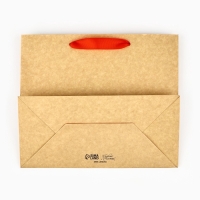 Пакет подарочный новогодний крафтовый с пластиковым окном &laquo;Новогоднее чудо&raquo;, 24 х 20 х 11см