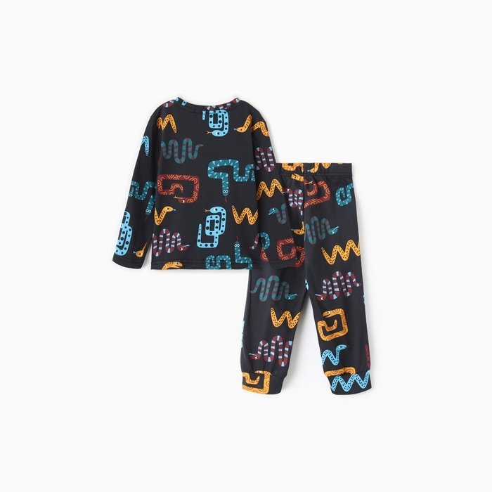 Пижама детская (лонгслив и брюки) KAFTAN Змейки р.32 (110-116)