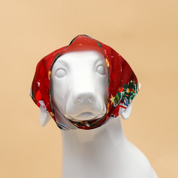 Новый год. Бандана для животных Новый год. Бандана для животных "Колокольчик", размер L (ОШ до 62 см)