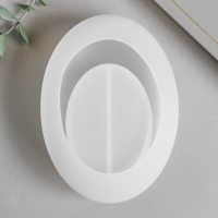 Молд силикон "Подсвечник овал" 14,5х6,9 см Молд силикон "Подсвечник овал" 14,5х6,9 см