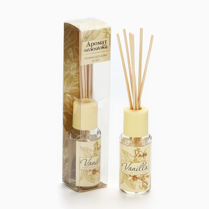 Диффузор ароматический палочки, ароматизатор для дома «Аромадиффузор: Аромат нежности», аромат ваниль, 30 мл. Диффузор ароматический палочки, ароматизатор для дома «Аромадиффузор: Аромат нежности», аромат ваниль, 30 мл.