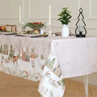 Скатерть Этель &laquo;Звери в городе&raquo;, 149х250 см, 100% хл, саржа 190 г/м2