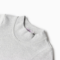 Термобелье для девочки (лонгслив, легинсы) цвет серый меланж, рост 128