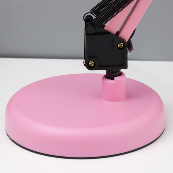 Настольная лампа Настольная лампа "Юника" Е27 40Вт розовый 14,5х14,5х53 см RISALUX