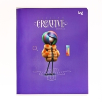 Тетрадь 60 листов, в клетку, на скобе, Fashion creative, обложка мелованный картон, глянцевая ламинация, МИКС Тетрадь 60 листов, в клетку, на скобе, Fashion creative, обложка мелованный картон, глянцевая ламинация, МИКС