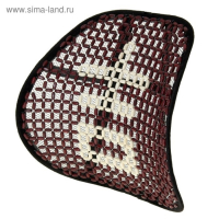 Ортопедическая спинка на сиденье упругая на сиденье 38×39 см, дерево, красно-белый Ортопедическая спинка на сиденье упругая на сиденье 38×39 см, дерево, красно-белый