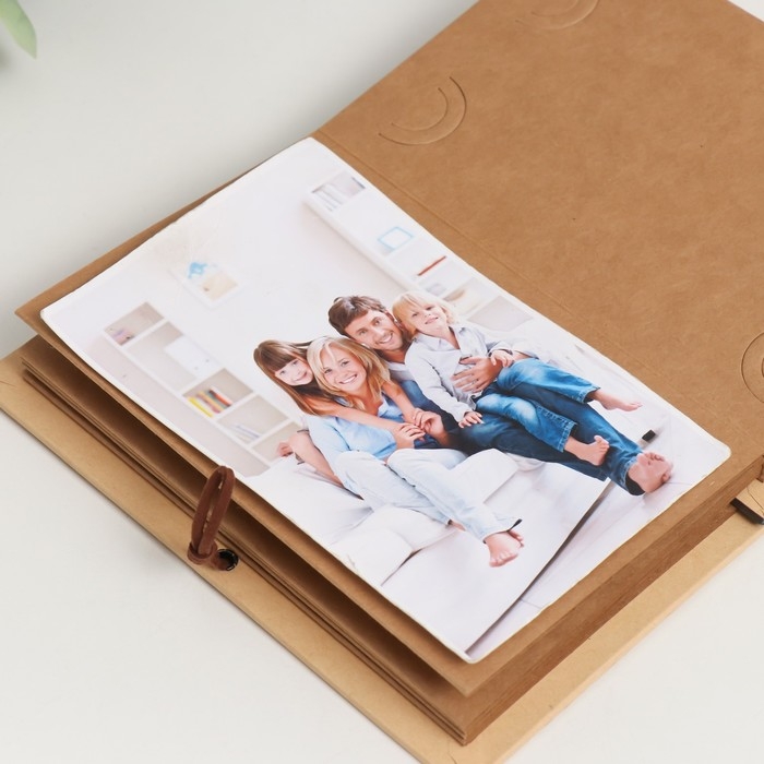 Фотоальбом гармошка 20 складок 38 сторон Фотоальбом гармошка 20 складок 38 сторон "Фотоаппарат на плитке" 17,5х12,5 см