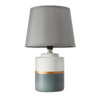 Настольная лампа 16820/1GR E14 40Вт бело-серый h.30см RISALUX