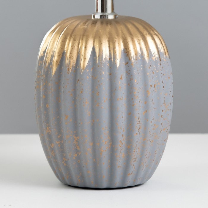 Настольная лампа Настольная лампа "Пастек" 1хE14 серый 22,5х22,5х34 см RISALUX