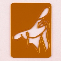 Набор топперов &laquo;Девушка в шляпе&raquo;, цвет золото