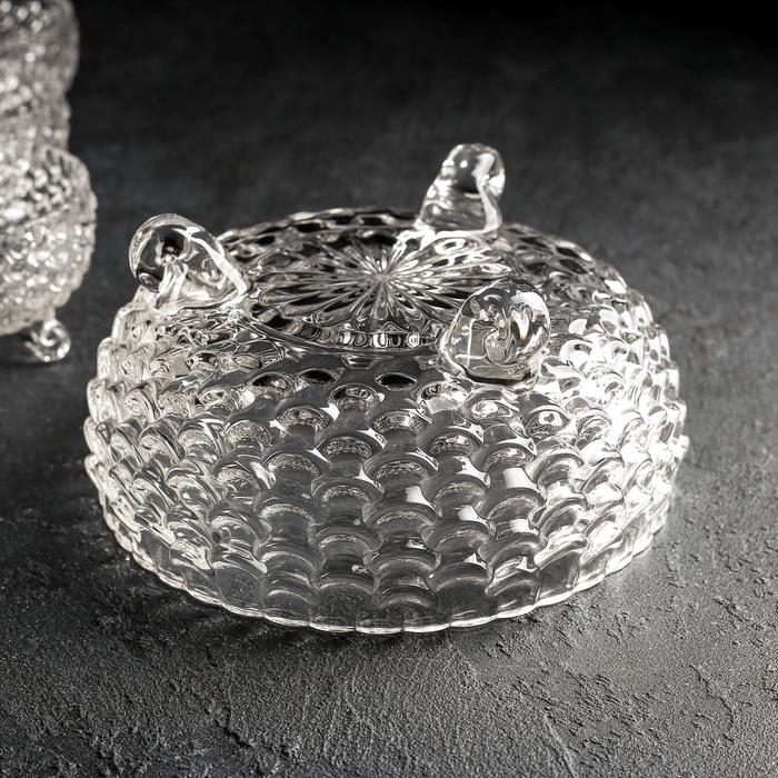 Набор стеклянных салатников &laquo;Облака&raquo;, 7 предметов: 1 шт 18&times;9 см, 6 шт 10&times;6 см