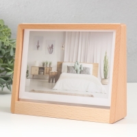 Фоторамка 12х17 см "Прозрачнось" бежевая 21,5х3х16,3 см