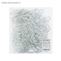 Цепь длиннозвенная ТУНДРА krep, DIN763, диаметр 5 мм, сварная, оцинкованная, 5 м Цепь длиннозвенная ТУНДРА krep, DIN763, диаметр 5 мм, сварная, оцинкованная, 5 м