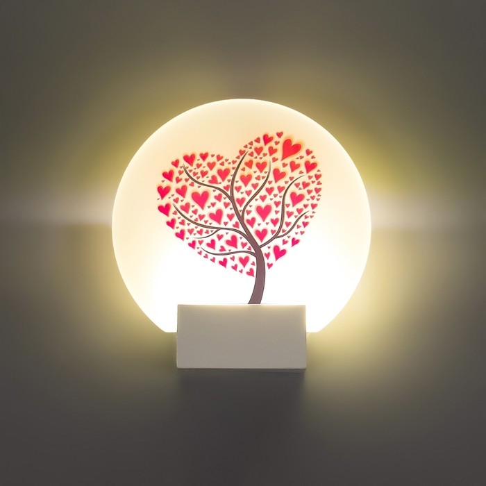 Бра "Дерево любви" LED 6Вт 4000К белый 19,5х6х19,5 см