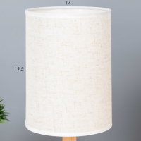 Лампа настольная "Брюссель" 1х40Вт E27 белый 14х14х27 см RISALUX