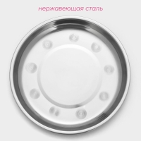 Тарелка из нержавеющей стали «Мэйли», 450 мл, d=19,5 см Тарелка из нержавеющей стали «Мэйли», 450 мл, d=19,5 см