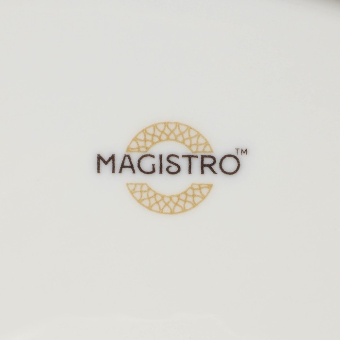 Тарелка глубокая фарфоровая Magistro Kingdom, 340 мл, 22&times;4 см