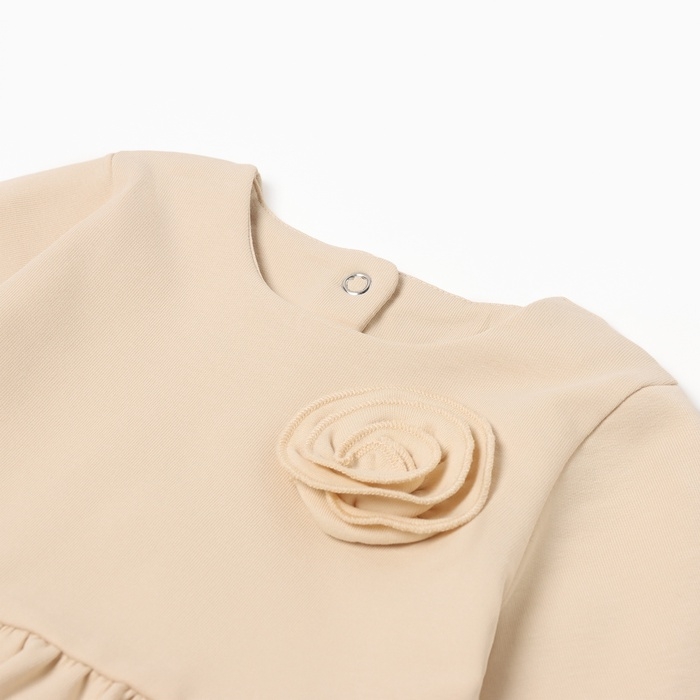 Платье для девочки MINAKU "Nature", цвет бежевый, рост 86-92 см