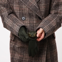 Перчатки женские, безразмерные, без утеплителя, цвет хаки Перчатки женские, безразмерные, без утеплителя, цвет хаки