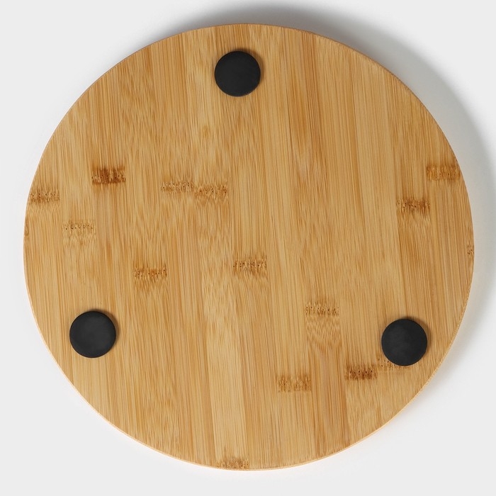 Блюдо для подачи Magistro Valley, d=30 см, сланец, бамбук Блюдо для подачи Magistro Valley, d=30 см, сланец, бамбук