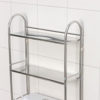 Стеллаж над унитазом, 2 яруса, 48&times;17&times;135 см