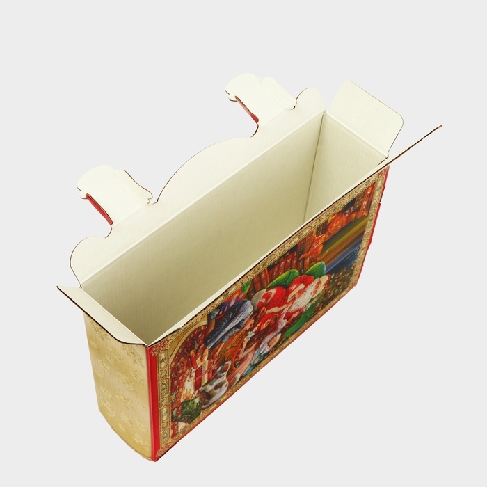 Новый год. Подарочная коробка новогодняя Книга малая Новый год. Подарочная коробка новогодняя Книга малая "Атмосфера" 17,5 х 7 х 25 см.