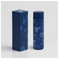 Термос с термометром РОСКОСМОС х ONLYTOP, 500 мл, цвет синий Термос с термометром РОСКОСМОС х ONLYTOP, 500 мл, цвет синий