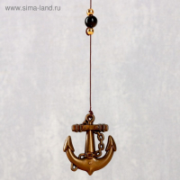 Музыка ветра металл "Якорь" 6 колокольчиков 60 см