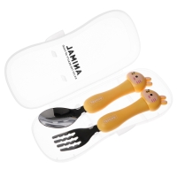 Набор детских столовых приборов в футляре &laquo;Тигрята&raquo;, вилка, ложка