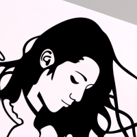 Наклейка 3Д интерьерная Девушка 57*40см Наклейка 3Д интерьерная Девушка 57*40см