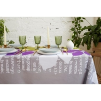 Скатерть Доляна &laquo;Листья&raquo; 150&times;220 см, 100% п/э