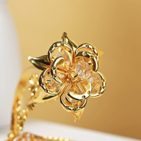 Фруктовница металлическая &laquo;Лист&raquo;, 23&times;12&times;18 см, цвет золотой