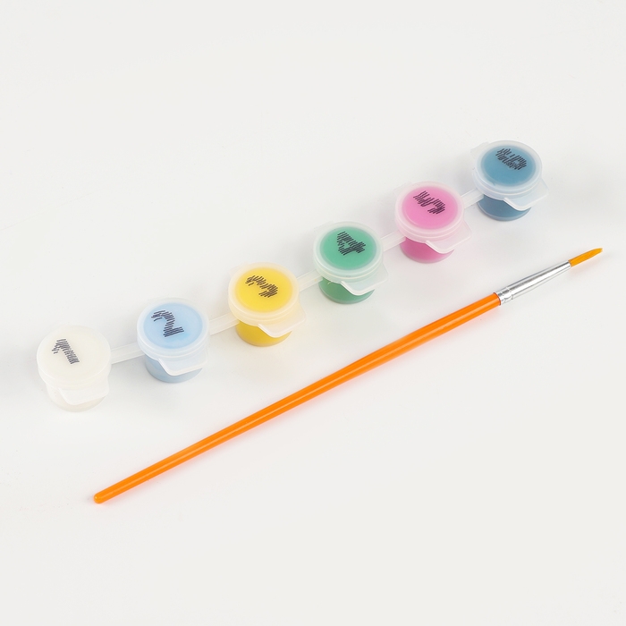 Картина по номерам на холсте с подрамником для детей &laquo;Милая лягушка&raquo;, 17 х 17 см