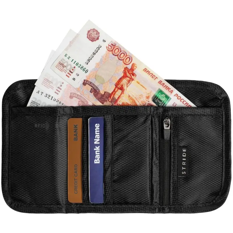 Кошелек Torren с RFID-защитой, черный Кошелек Torren с RFID-защитой, черный