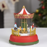 Светодиодная фигура «Карусель» 12 × 16 × 12 см, полистоун, батарейки АААх3 (не в комплекте), свечение RGB Светодиодная фигура «Карусель» 12 × 16 × 12 см, полистоун, батарейки АААх3 (не в комплекте), свечение RGB