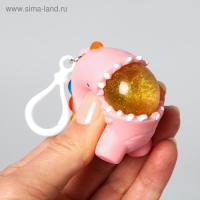 Мялка &laquo;Зубастик&raquo;, на брелоке, цвета МИКС