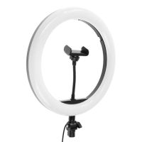 Светодиодная кольцевая лампа M33, лампа 32 см, 10 Вт, чёрная Светодиодная кольцевая лампа M33, лампа 32 см, 10 Вт, чёрная