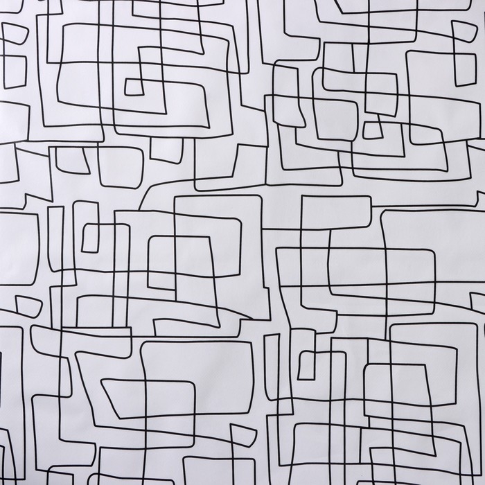 Клеёнка на стол Доляна &laquo;Авангард&raquo;, на нетканой основ, ширина 137 см, толщина 0,2 мм, рулон 20 м, цвет белый