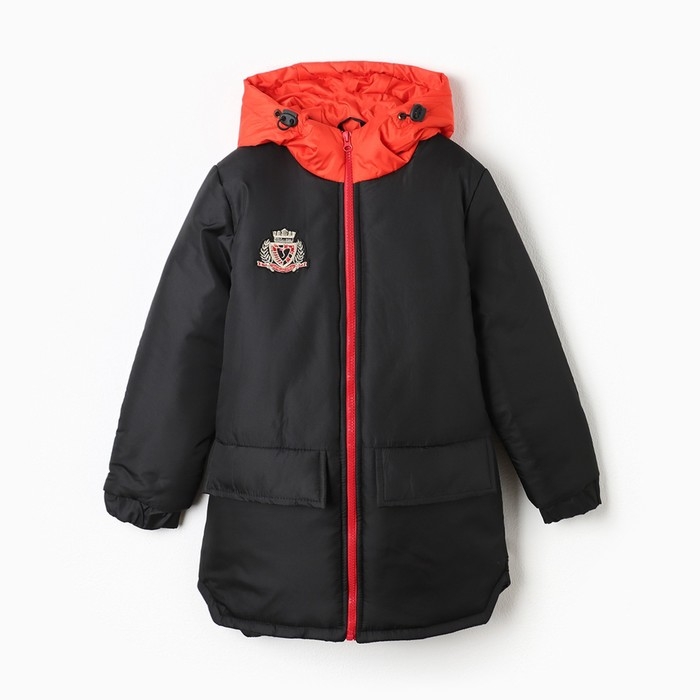 Куртка демисезонная детская, цвет чёрный, рост 104-110 см Куртка демисезонная детская, цвет чёрный, рост 104-110 см