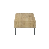 Стол журнальный Chicago, 100х50х35 см, дуб крафт золотой, чёрный Стол журнальный Chicago, 100х50х35 см, дуб крафт золотой, чёрный