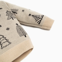 Комплект вязаный Крошка Я &laquo;Ёлочки&raquo;, рост 98-104 см