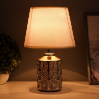 Настольная лампа "Дейзи" Е14 40Вт золото 20х20х31 см